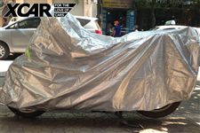 Tấm bạt phủ xe máy tráng nhôm 2 lớp cao cấp chất lượng cao, uy tín tại Hà Nội.